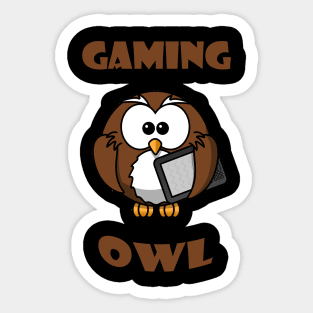 gaming owl Sticker